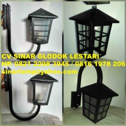 Lampu Dinding Teras Pilar Outdoor Klasik